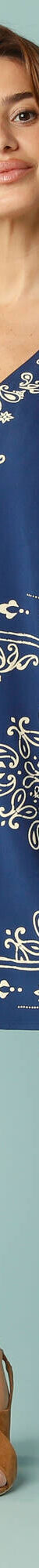 Robe évasée Spécial Petites, imprimé bicolore (indigo) Robe évasée Spécial Petites, imprimé bicolore (indigo)